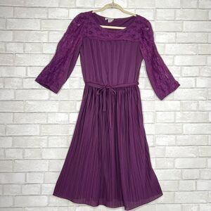 💜 RICCARDO 💜 maroon burgundy lace party dress size L large
